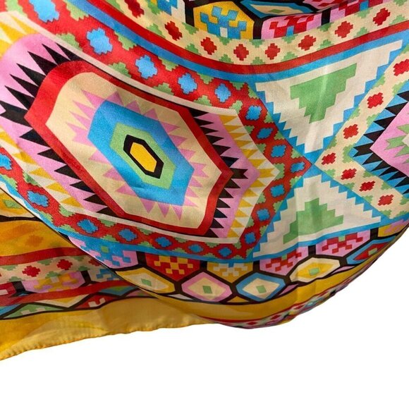 Womens Scarf Size Large Multicolor Southwestern Print Bohemian - Picture 5 of 10